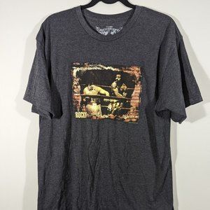 NEW Savvy Dark Grey Rocky Graphic T-Shirt Men's Size XL